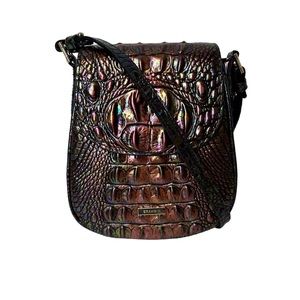 Brahmin Iridescent Croc-Embossed Crossbody Bag - Multi